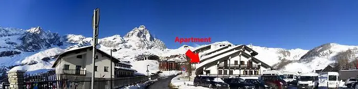 Cervinia Near Funicular With Private Garage Appartement